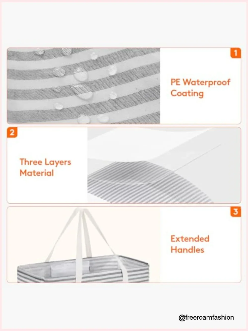 Extra Large Tote Bag, Reusable Grocery Bags with Wire Frame, Standing Foldable